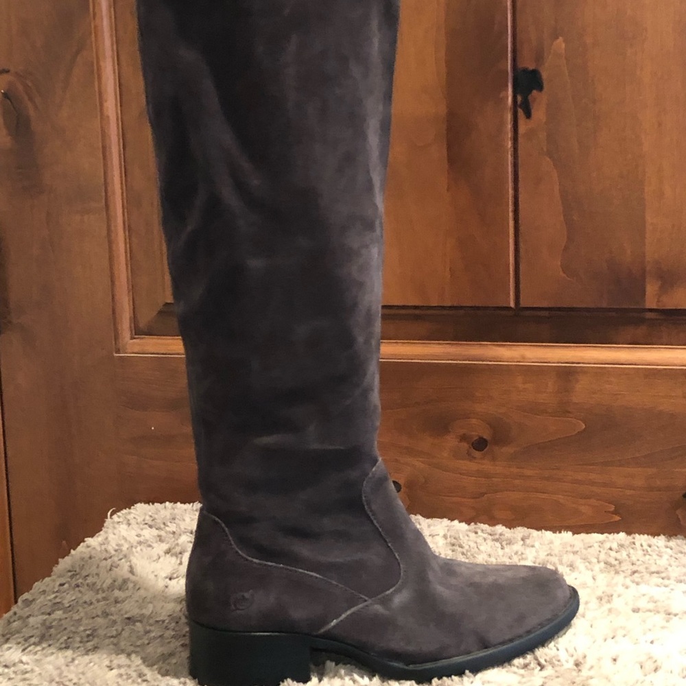 Born Cricket Tall Suede Block Heel Boots